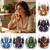 Novelty Housewarming Present Dragon Pattern Glass Water Cup, Lead-free Drinking Glass, Mythical Creature Themed Cup for Iced Drinks Home Office