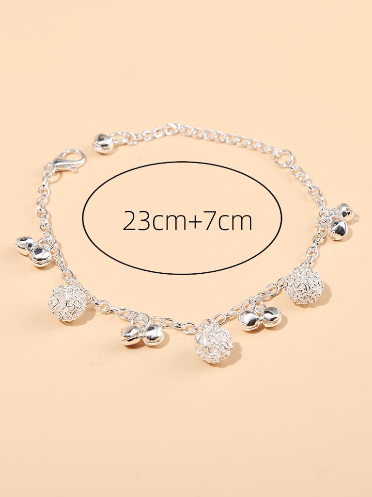 1 шт. винтажный богемный браслет из сплава с шариком-колокольчиком, женский, летний, персонализированный аксессуар