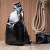 Практичная женская сумка из экокожи с акцентом на текстильную лямку VINTAGE Bag 22776 Черный