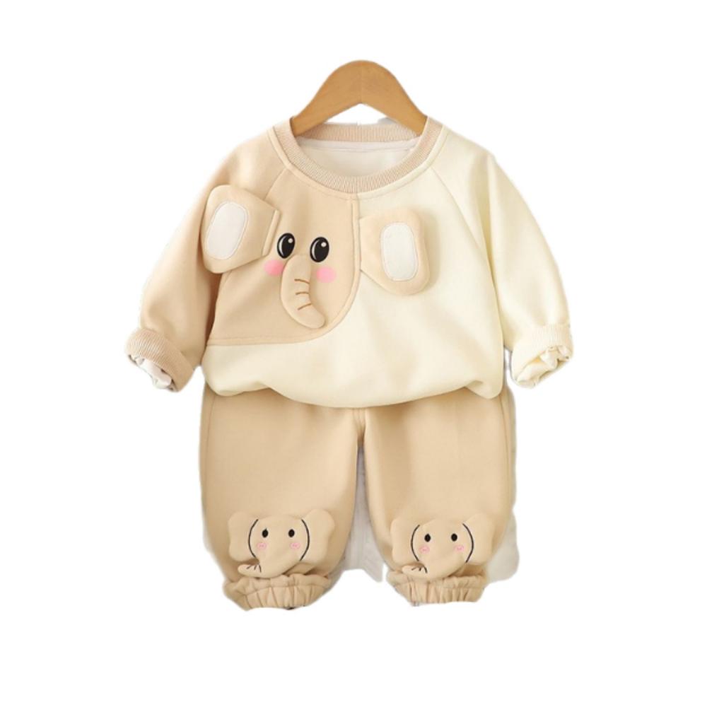 Детский повседневный комплект с длинным рукавом, удобные наряды для повседневной носки