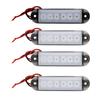 4PCS LED Interior Side Marker Lights 12V Stable PC Material Suitable for RV Ships Yachts
