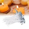 100pcs 12cm Candle Wick Core Pre Waxed Metal Sustainer Tab White for DIY Crafts Candle Making