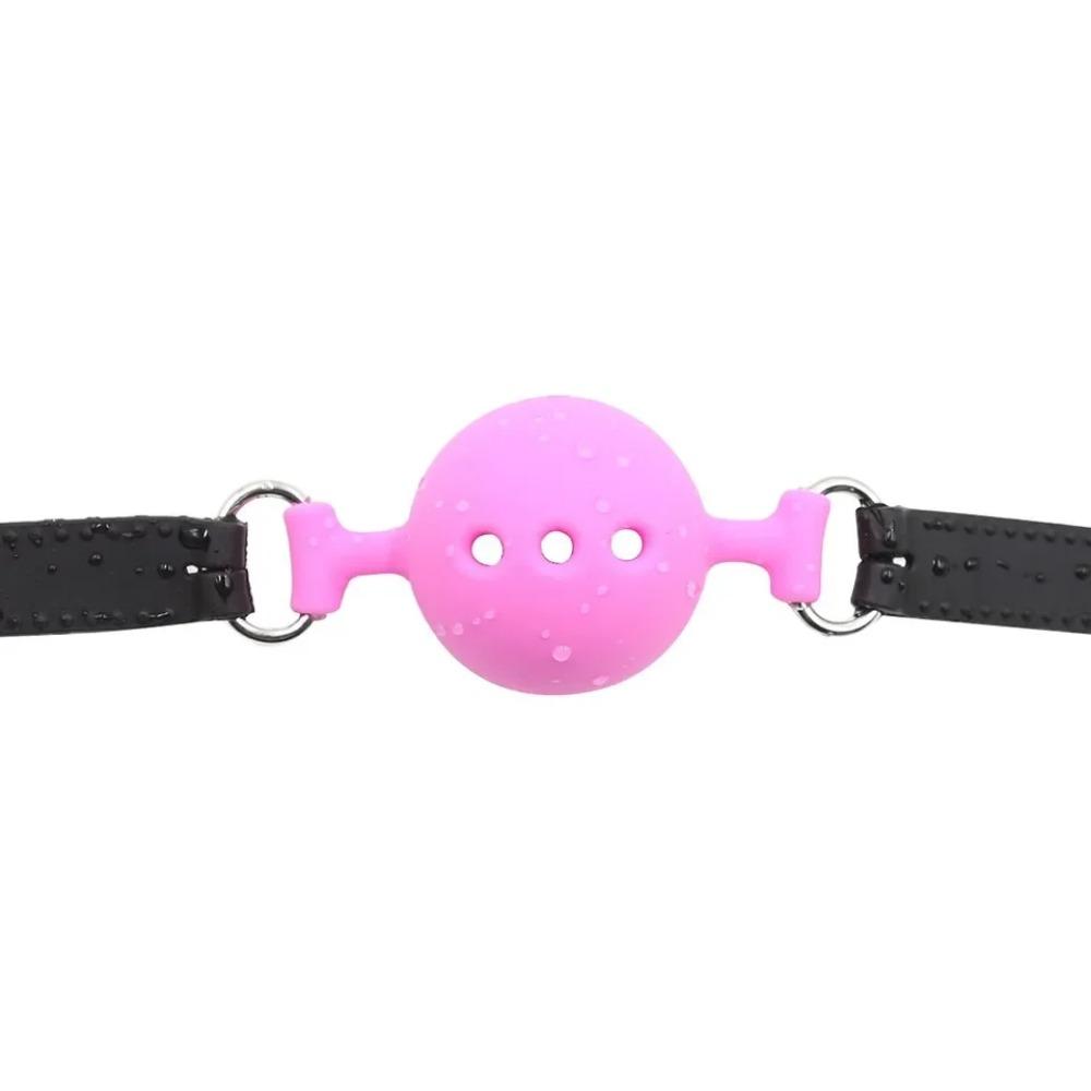 Soft Silicone Gag Ball Oral Bondage Gear Fetish Open Mouth Breathable Sex Toys For Couples Cosplay Slave Exotic Accessories