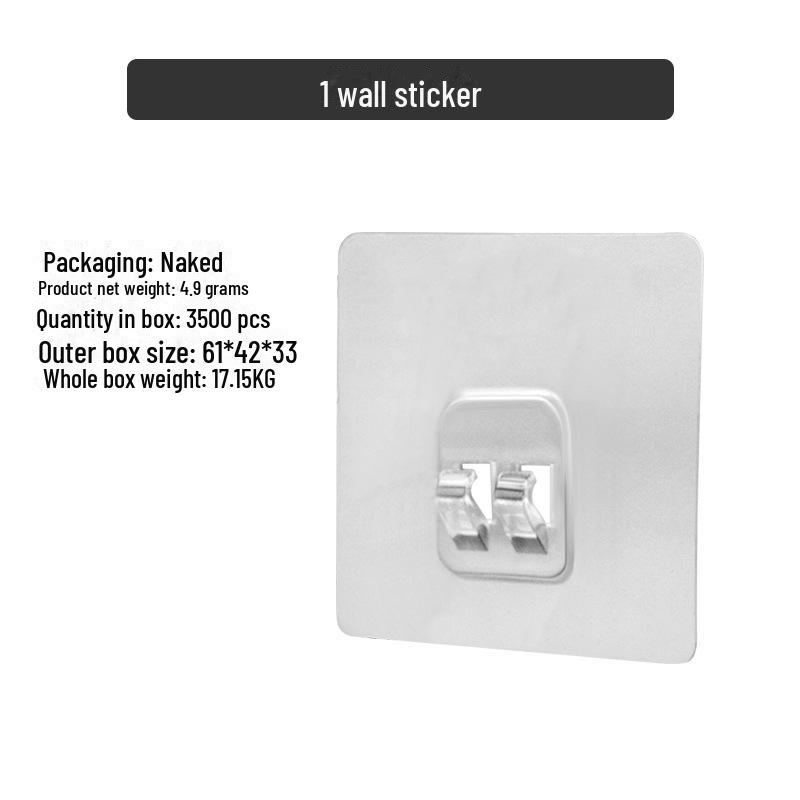 Kaiwang Stainless Steel Nail-Free Bathroom Hook - Multifunctional Seamless Wall-Hanging Washbasin Rack