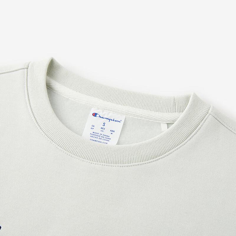 Champion Детская классическая флисовая толстовка с вышивкой логотипа и круглым вырезом