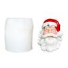 Santa Clause Candle Silicone Mold Multipurpose Silicone Mould for Making Candle Soap Holiday Decoration Epoxy Resin