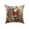 Снеговик Лось Автомобиль Офис Наволочка Подушка Рождественское Украшение Ретро Стиль Наволочка Подушка Елка Диван