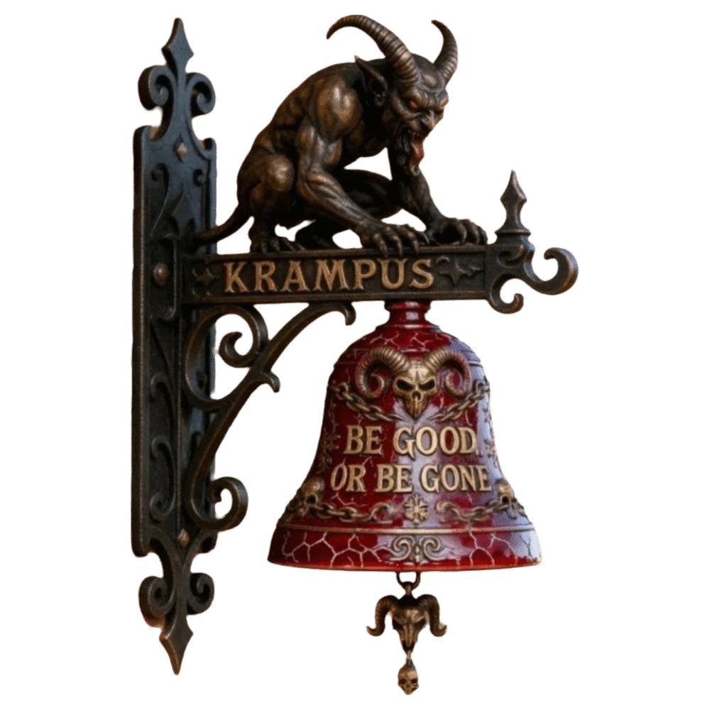 Resin Material Krampus Decorative Ornament Resin Decorative Hanging Bells  Halloween Decoration