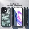 (Comes with wrist strap)IBMRS for Honor X50i+ Phone Case, Non-Yellowing Shockproof Phone Cover, Anti-Scratch Clear Back (Clear Black Camo)