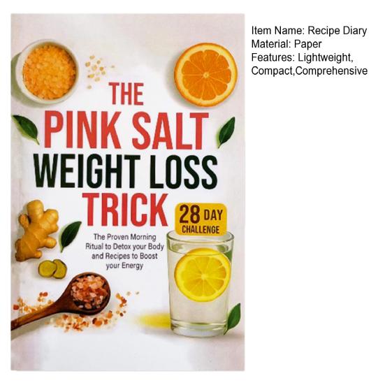 Дневник рецептов 28-дневный план челленджа для похудения Утренний детокс-ритуал с розовой солью, лимоном, имбирем и апельсином Натуральные ингредиенты Рецепты для повышения энергии