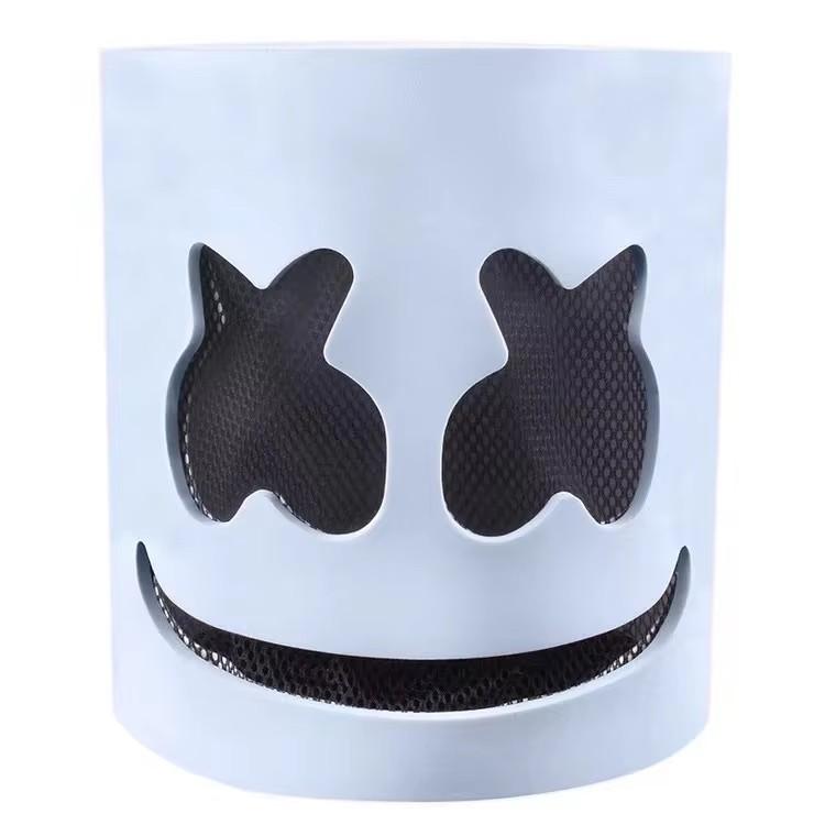Светодиодная маска и перчатки DJ Marshmello Головной шлем Светящаяся Косплей Головной убор для мужчин и женщин Музыкальный фестиваль Реквизит для Хэллоуина