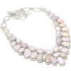 Pink Opal Gemstone Handmade 925 Silver Jewelry Necklace 18" JCN484-194