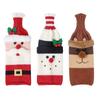 Cute Handmade Christmas Sweater Wine Bottle Cover,for Christmas Decorations XMAS Gifts Navidad 2025 Party Decorations