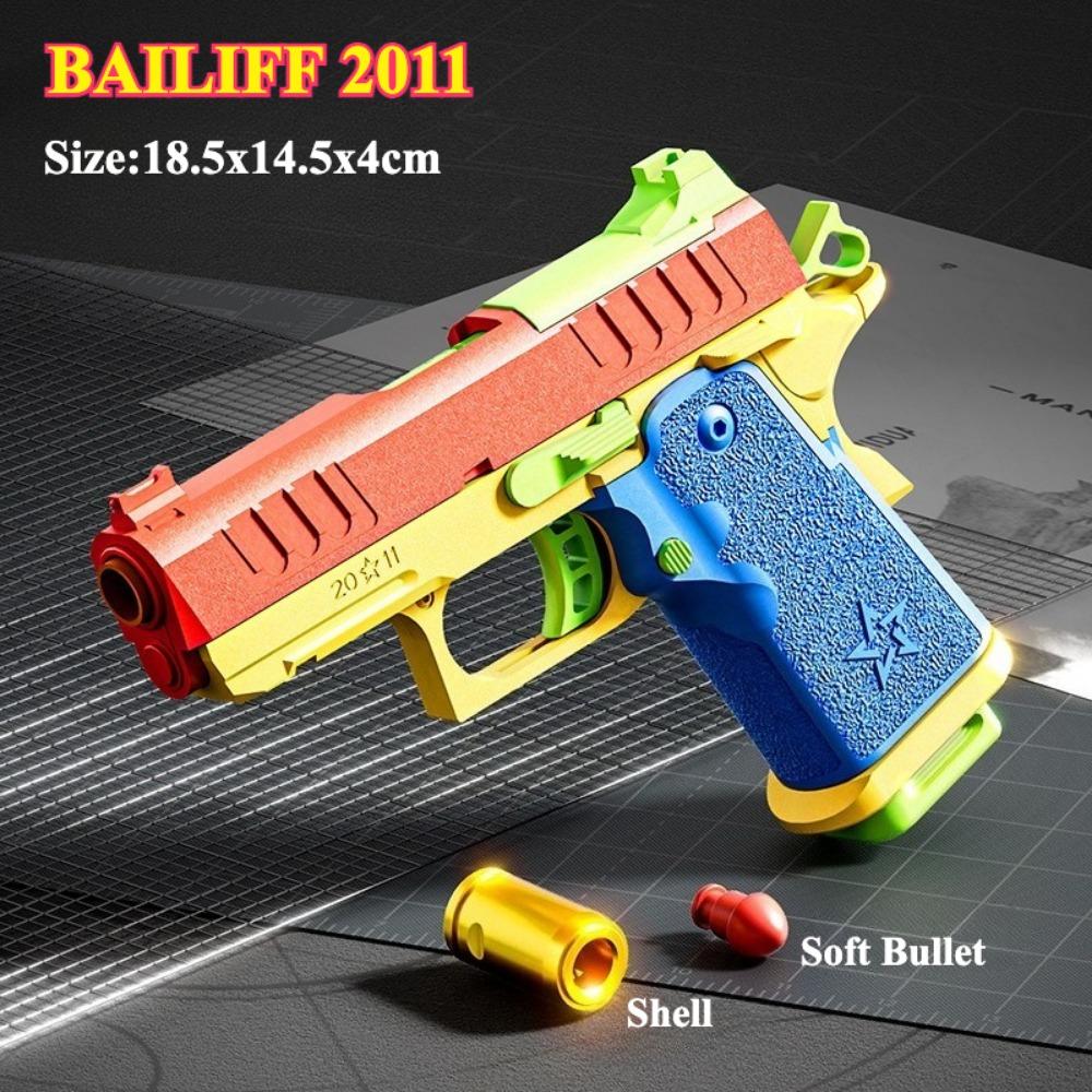 G17/2011 Автоматический Игровой Пистолет Плюшевый Гильза для Выбрасывания Airsoft Blowback Пустой Подвесной Пистолет Для Уличных Игр CS Для Детей