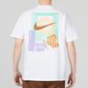 Nike Футболка мужская спортивная с коротким рукавом и круглым вырезом, с логотипом, белая FB9787-100