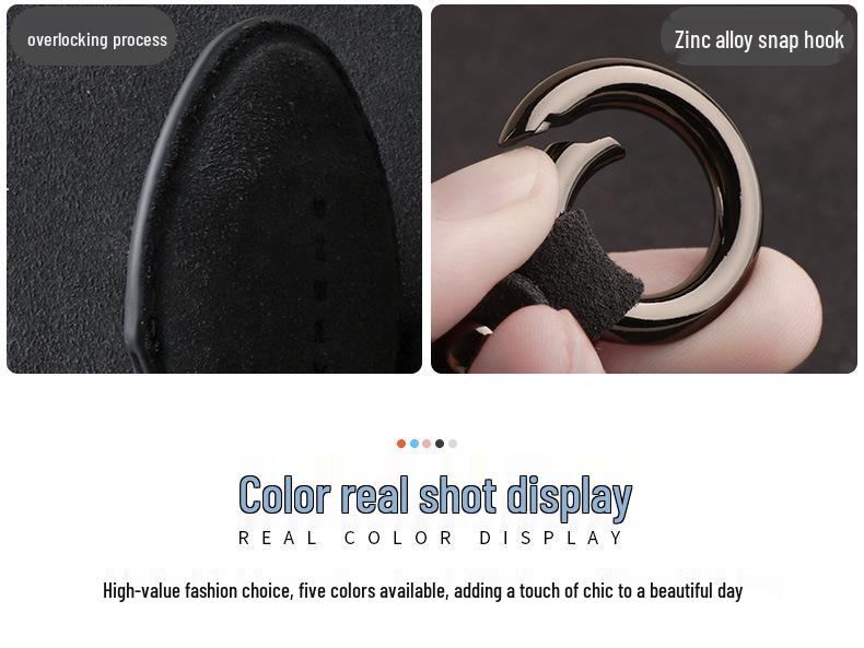 Премиальный замшевый и кожаный чехол для ключей Geely Galaxy L7 с пряжкой для мужчин и женщин