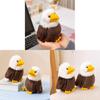 White Simulated Animal Haired Sea Eagle Plush Toy Bird Series Plush Ornament Toy