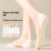 5 Pairs of Women's Spring and Summer Thin Cotton Sole Non Slip Wicking Sweat Shallow Mouth Ice Silk Invisible Socks