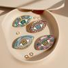 1pc Ceramic Jewelry Storage Tray Turkish Evil Eye Desktop Organizer for Rings Earrings Keys Trinket Plate Home Decor Accessorie