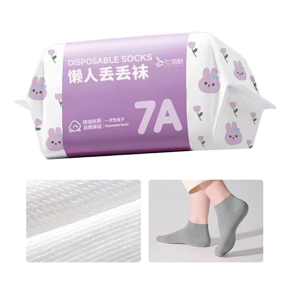 White Black Grey Disposable Socks 35-43 Travel Supplies Socks Disposable Stocking on Business