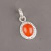 Натуральный сердоликовый драгоценный камень 925 стерлинговое серебро ручной работы ювелирное изделие кулон 1,20" PP-7-33