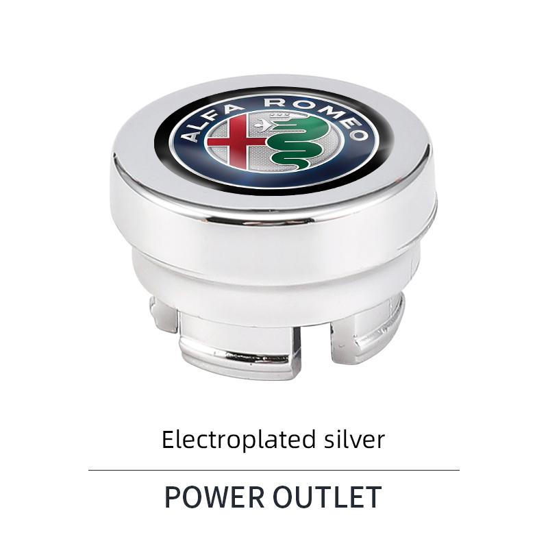 UHNPV1 TFLGX1 Car Cigarette Lighter Dust Proof Protect Cover Lighter Button For Alfa Romeo 156 159 147 4C 8C 166 Giulia Giulietta Mito Stelvio