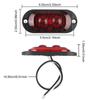 Автомобильный Стайлинг, боковые фонари, индикаторные задние фонари, 2 шт., автоаксессуары, 12 В-24 В, габаритные огни прицепа, 2 светодиодные сигнальные лампы для грузовиков