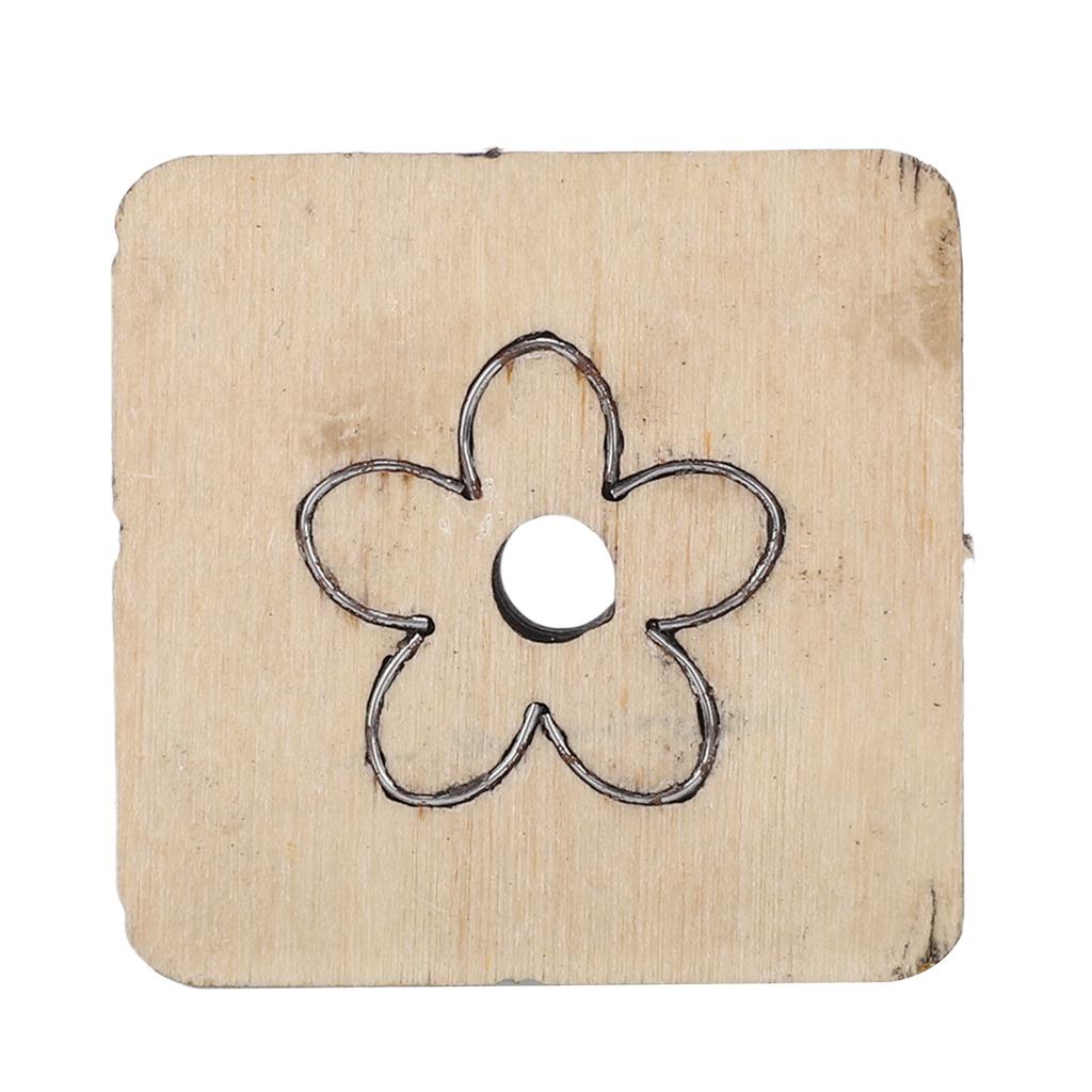 Кожаный резак в форме цветка Металлический инструмент для кожевенного ремесла Штамп для вырубки Инструмент для рукоделия