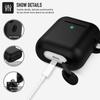 Сплошной цветной силиконовый мягкий чехол для Airpods 1/2, жидкий силиконовый беспроводной Bluetooth-наушник, защитный чехол для Airpods 2