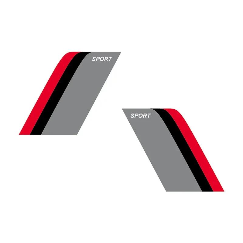 2 шт. Декоративные наклейки на колесные арки автомобиля, светоотражающие, трехцветные, с буквами SPORT, декоративные наклейки для экстерьера автомобиля.