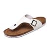 Flip Flops  Men'S Leather Mule Clogs Slippers High Quality Soft Cork Slides Footwear For Men Women Unisex 35-45 Flip Flops
