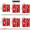 2pcs,2D plane printing Curtains Digital Printed Christmas bears Santas snowmen (2) Versatile Fabric (without rod) All Seasons