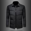 Minglu White Duck Down Men's Jackets Autumn Winter Solid Color Single Breasted Casual Down Male Coats Man Overcoat 4XL