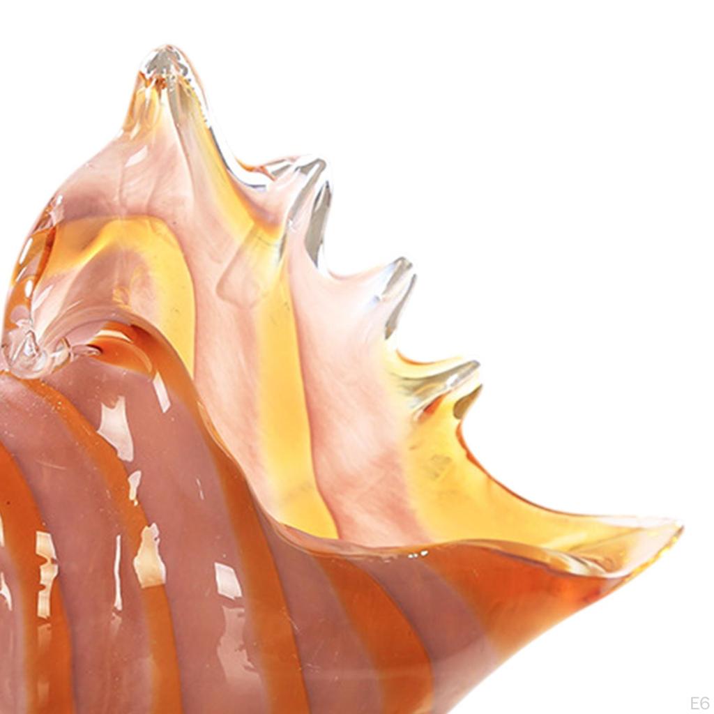 Conch Figurine Glass Art Piece for Home Office And Living