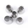 5PCS Assorted Shapes Pastry Icing Nozzle Stainless Steel Cake Decorating Tip  DIY Pastry Art
