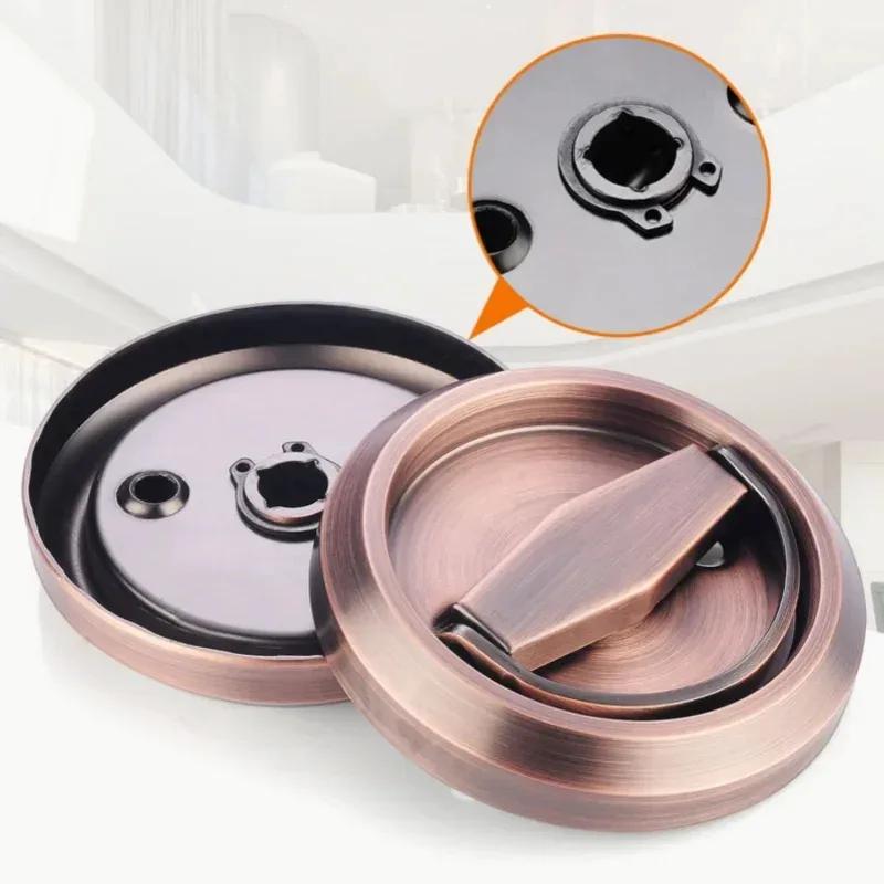 Invisible Recessed Door Lock Stainless Steel Handle Keyless Mechanical Outdoor Fire Proof Home Security Hardware