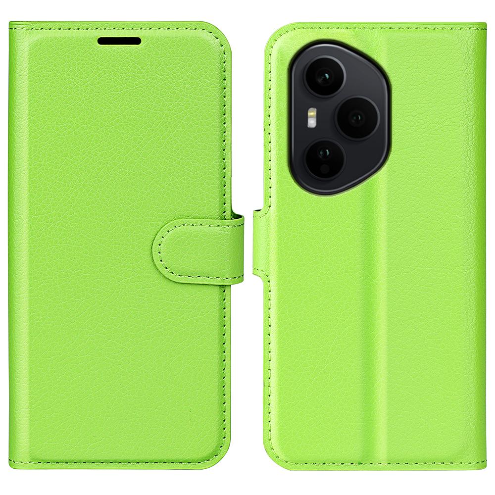 For Honor 400 Pro 5G (Глобальный) Чехол Кожаный бумажник с текстурой личи, противоударный, для телефона