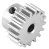 Стальная металлическая шестерня двигателя 17T 0.8 Модуль для HIMOTO E10MTL/E10MT/E10BP 1/10 RC Car (Серебряный)