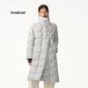 Women's Square Quilted Warm Mid-Length Loose Down Jacket