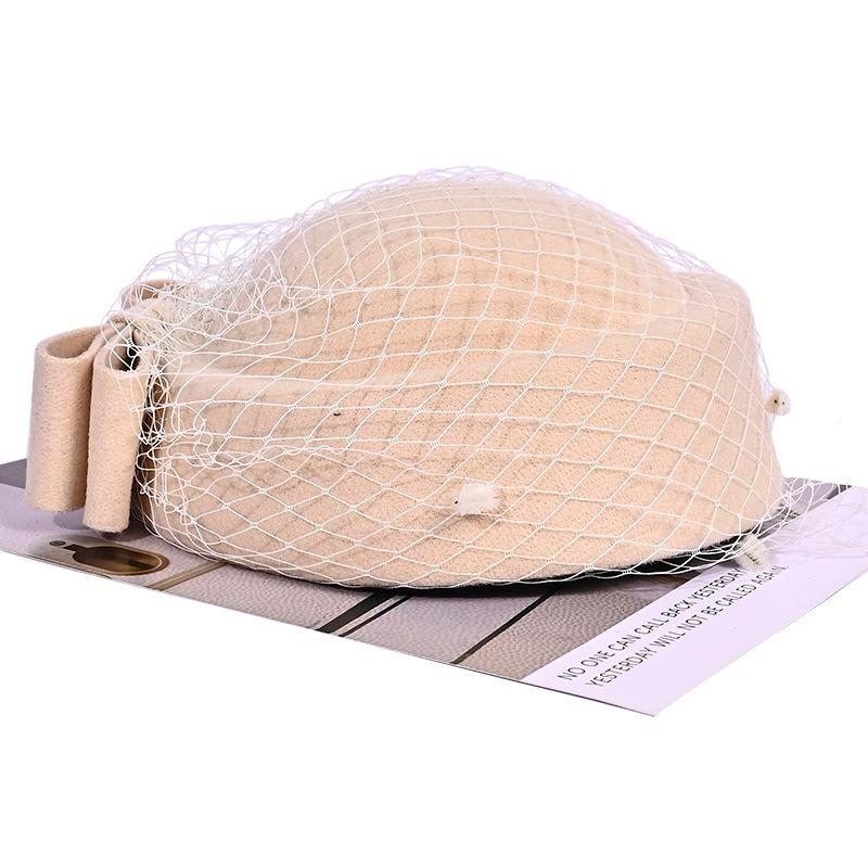 Осенне-зимняя шляпа женская, высококлассное ощущение тепла, фетровая шляпа-цилиндр, шляпа стюардессы, большой обхват головы, подчеркивающая лицо, маленькая джазовая шляпа