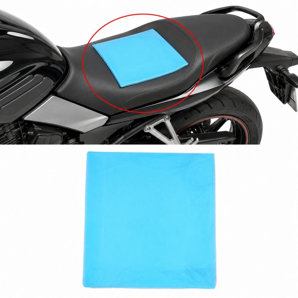 Motorcycle Seat Gel Pad Comfortable Soft Cooling Cushion Shock Absorption Mat - Blue (25 *22 x 1
