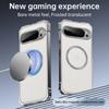 For Google Pixel 9 Pro Case Compatible with MagSafe Hard PC Metal Frame Frosted Phone Back Cover