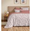 Complete Reversible Duvet Cover Set "Vanessa" 6 Pieces for 140 X 190 Bed Eloise Apricot