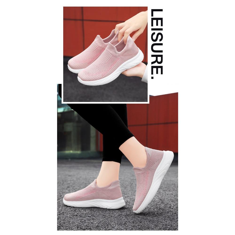 Женская обувь, повседневные кроссовки, кроссовки для бега, мокасины с мягкой подошвой, корейские трендовые туфли Stirrups Single