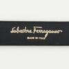 Salvatore Ferragamo Ремень Gancini черный/золотой Замша/Позолота Женский Б/у