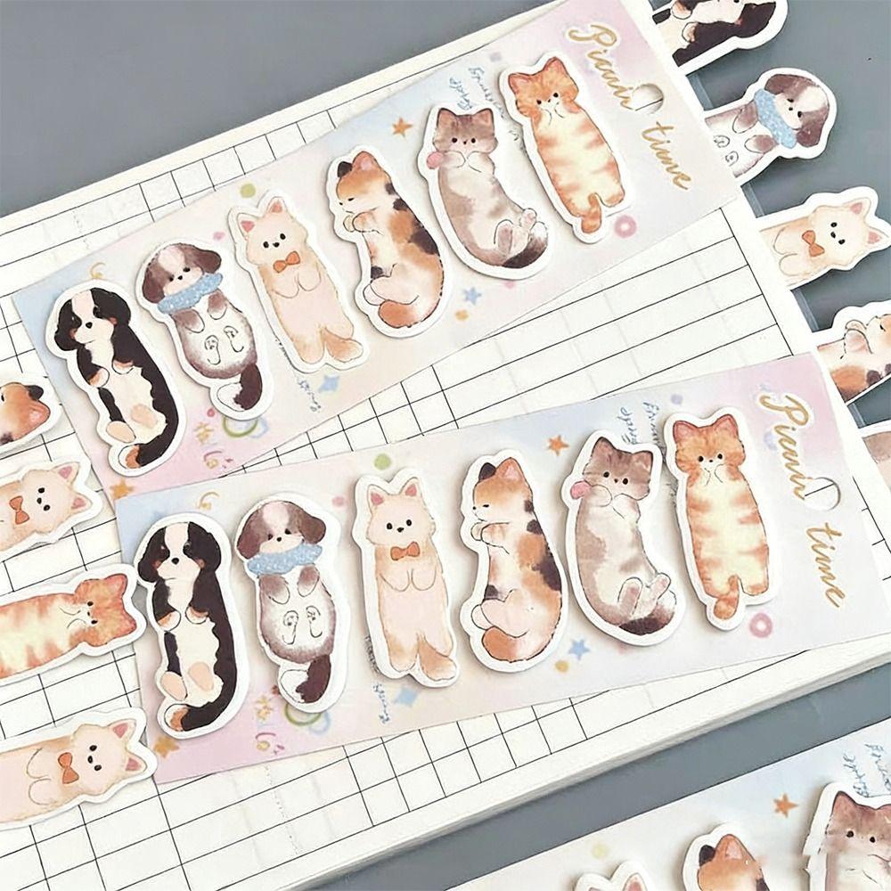 Cartoon Animal Sticky Notes Note Mark Memo Pads New Cat Index Tabs School Stationery