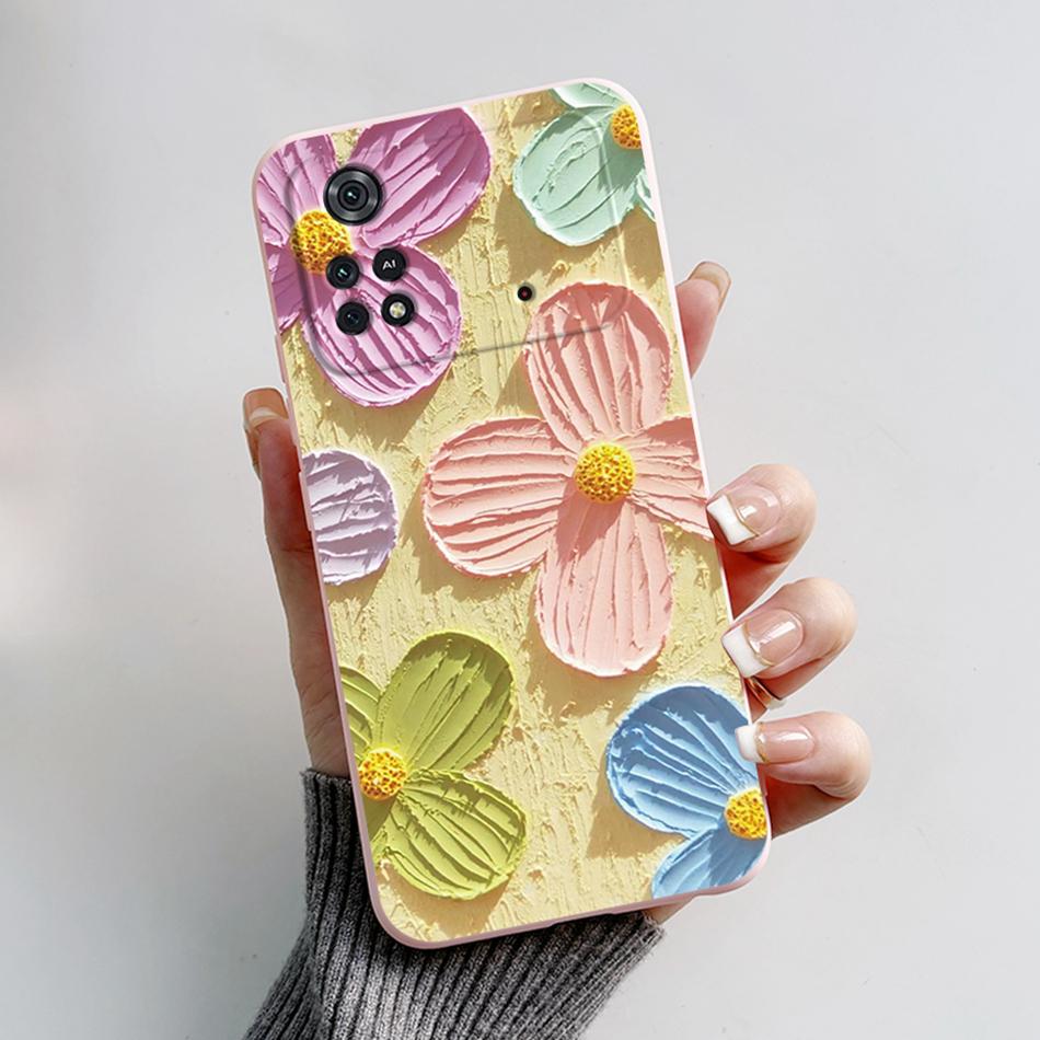 For Xiaomi Poco M4 Pro 4G Case Cute Cartoon Frog Cover Soft Silicone Phone Case For Xiaomi Poco M4 Pro PocoM4 5G Fundas Bumper