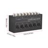 Mini Stereo 6 Channel Passive Mixer RCA Portable Audio Mixer 6 In 2 Out Stereo Distributor Volume Control No Battery