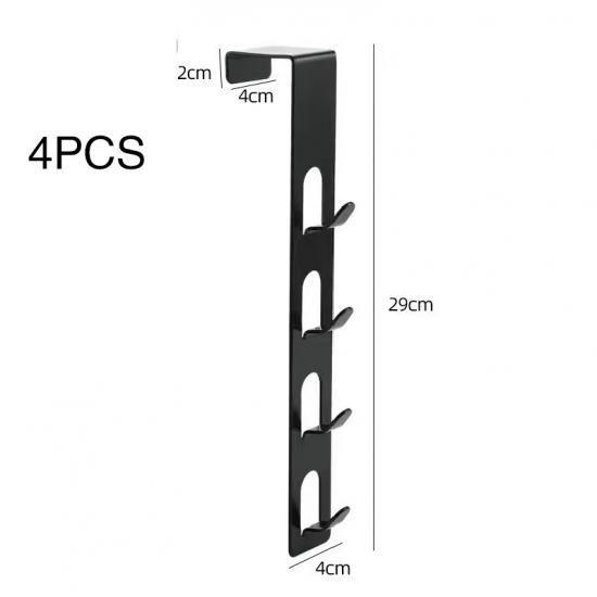 Крючок на дверь, без сверления, настенная вешалка для одежды, мешок для одежды для спальни, железная подвесная стойка, вертикальный крючок для одежды на дверь