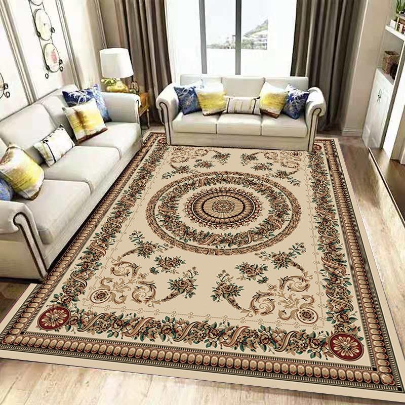 Европа Персидский Стиль Ретро Ковер Гостиная Диван Спальня Прикроватный Кухня Входная Дверь Коврик Нескользящий Легкая Роскошь Домашний Декор Мат